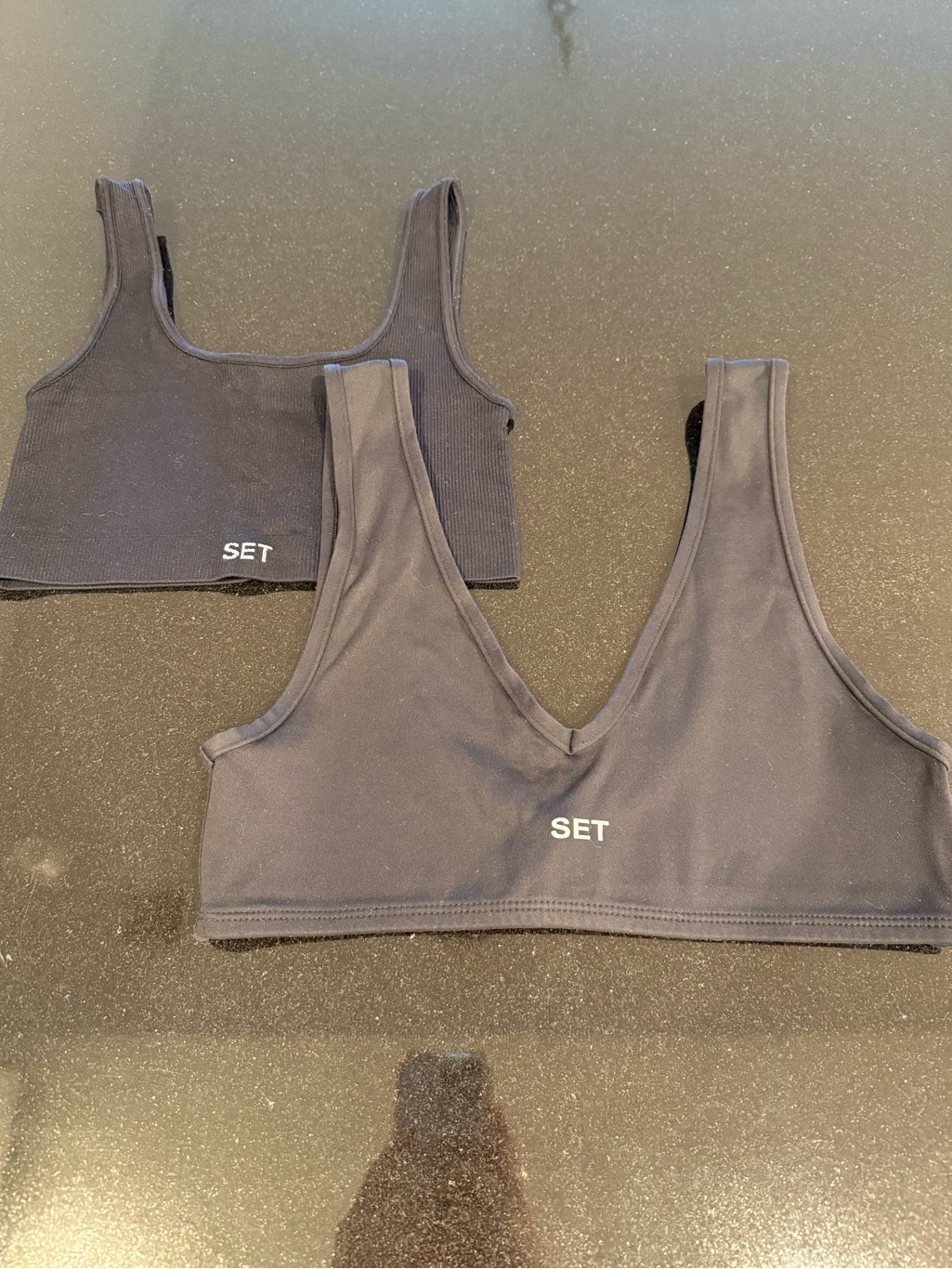 Set Active Set Of 2 Sportbody & Sculptflex Bras Alo Joah Brown Vuori Athleta Csb